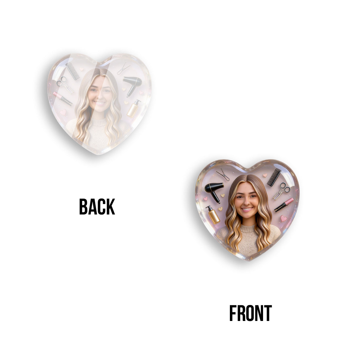 Gift For Hairdressers, Custom From Any Photo - Personalized Hairdresser Pocket Hug Card