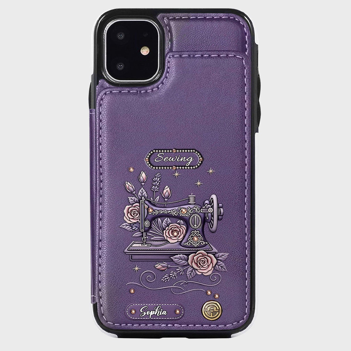 Love Sewing - Personalized Sewing Wallet Phone Case