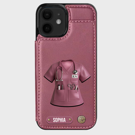 Proud Nurse - Personalized Nurse Wallet Phone Case