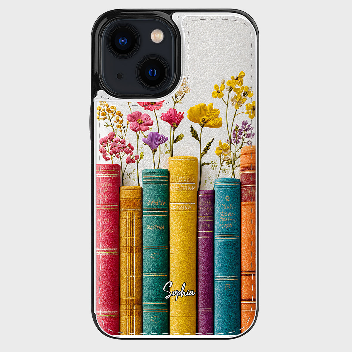 Vintage Flower Book - Personalized Book Foldable Wallet Phone Case