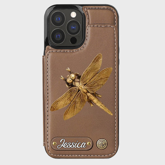 Love Garden, Beautiful Dragonfly, Butterfly, Bee, Hummingbird,... - Personalized Gardening Wallet Phone Case