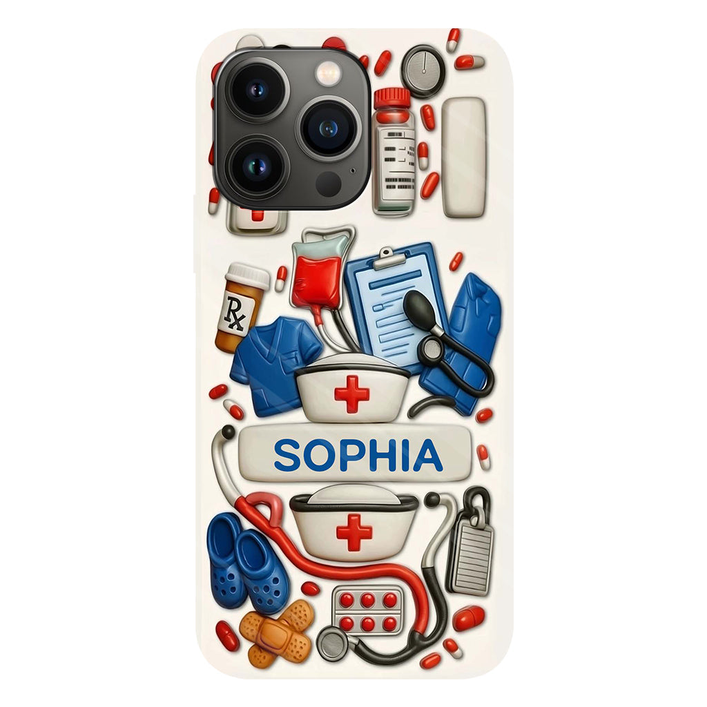 Nurses Are The Heart Of Healthcare - Personalized Nurse Full Print Phone Case