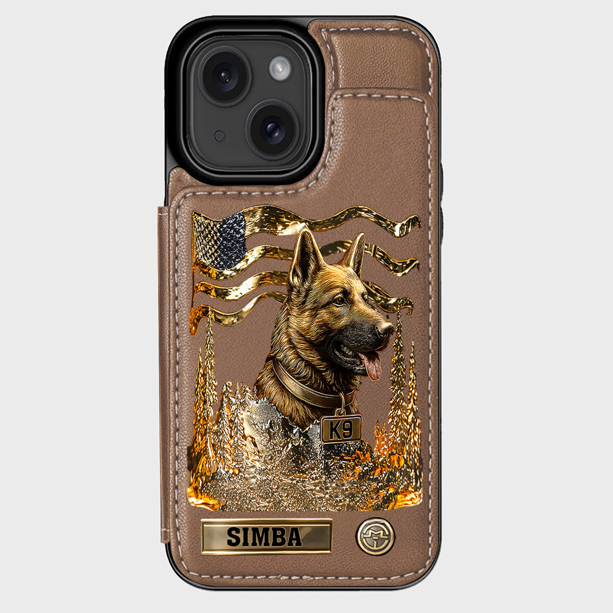Love My Dog - Personalized German Shepherd Dog Wallet Phone Case