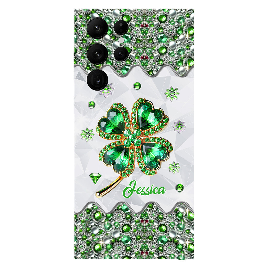 Lucky Four-Leaf Clover - Personalized Saint Patrick's Day Full Print Phone Case
