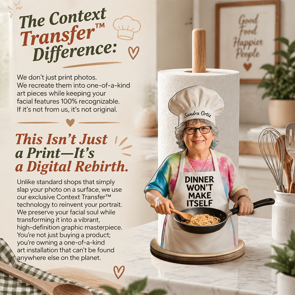 Won't Make Itself - Personalized Cooking Paper Towel Stand