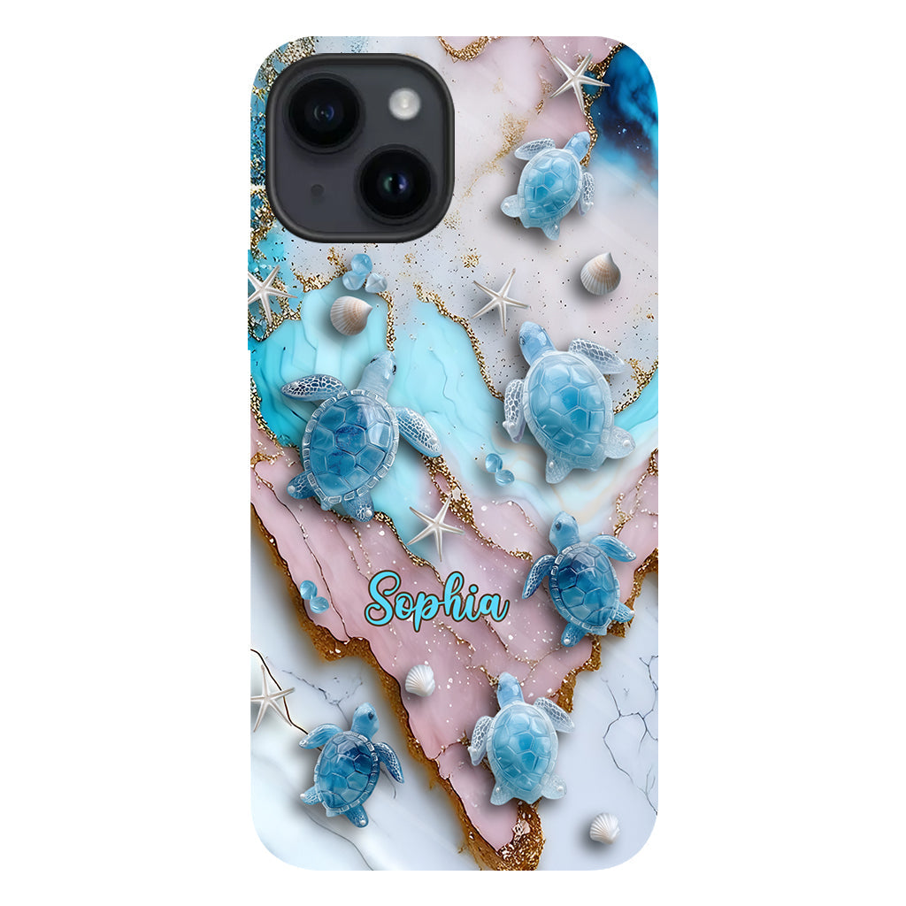 Love Turtles - Personalized Turtle Full Print Phone Case